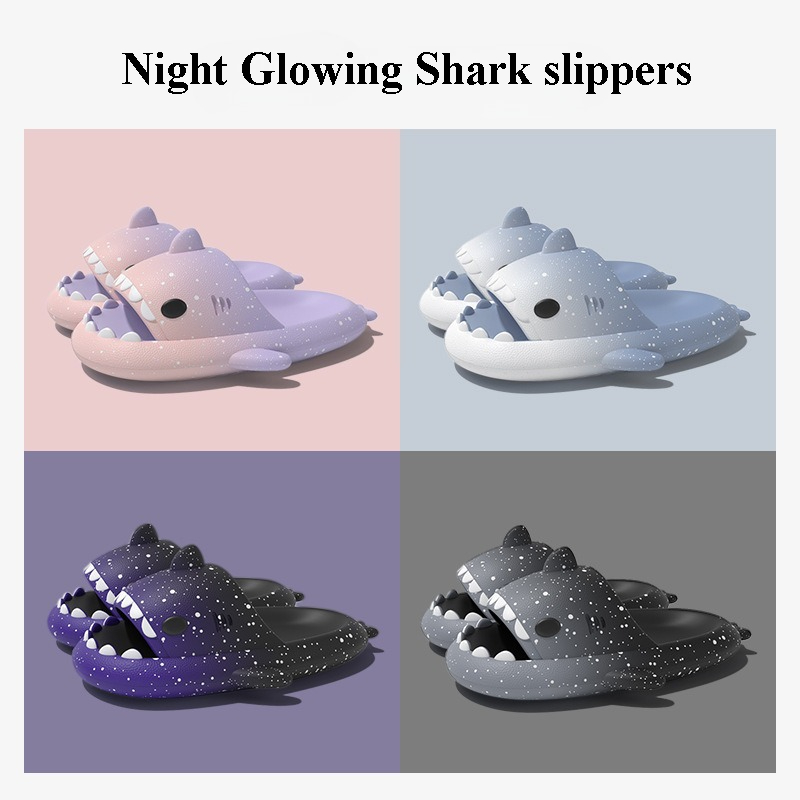 Men'S Shoes - Cute Cartoon Shark Slippers For Women