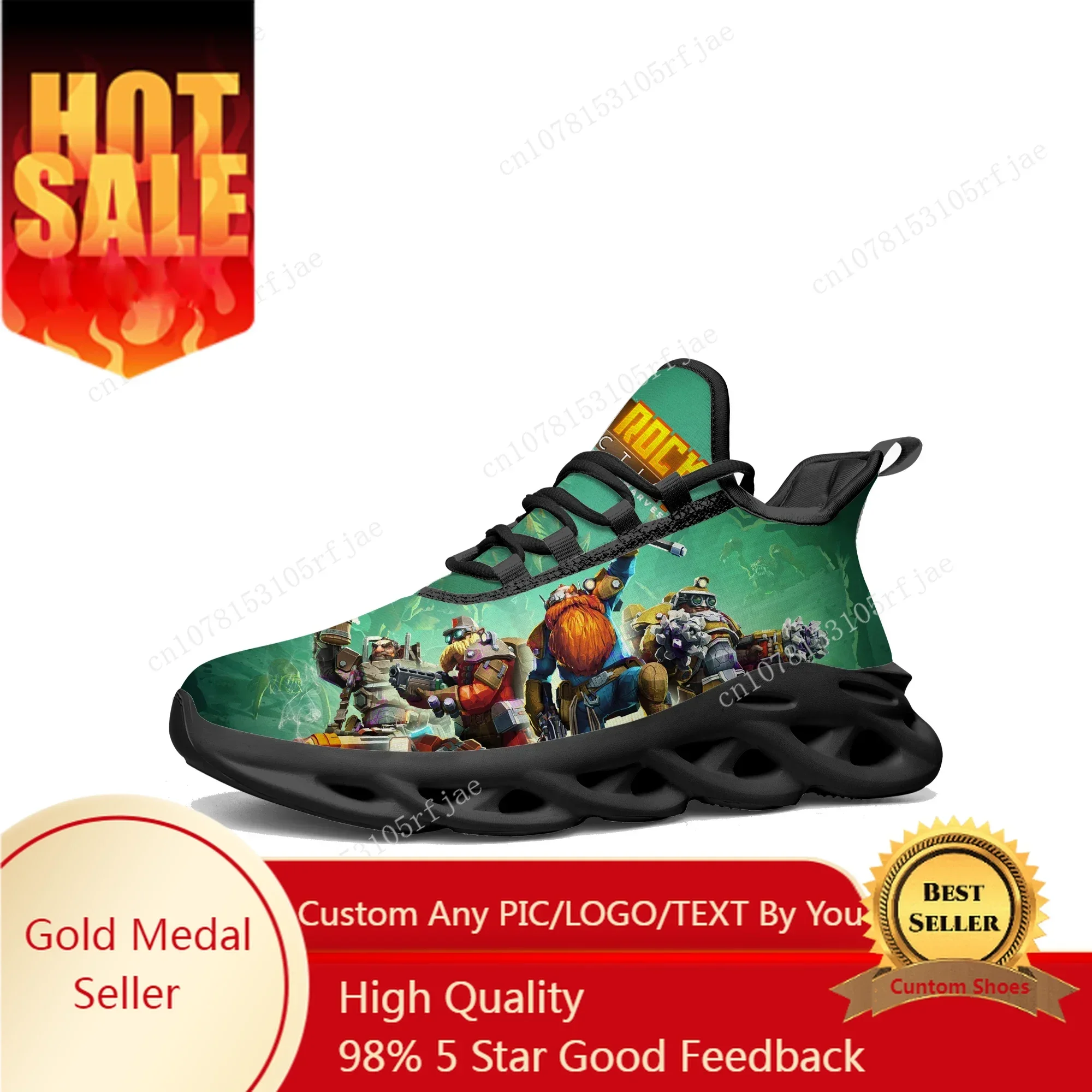 Running Shoes - Deep Rock Galactic Flats Sneakers Cartoon