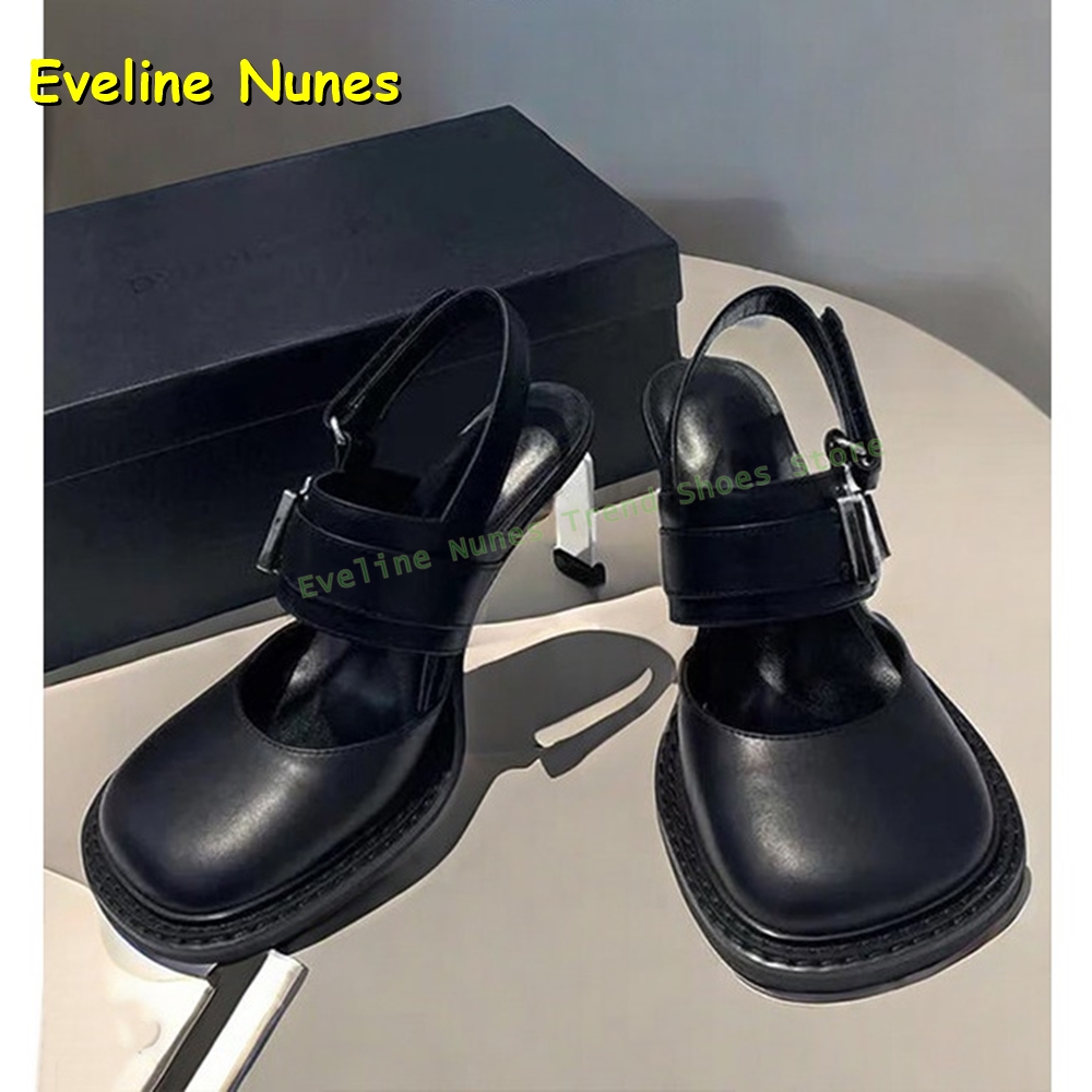 Women's Black Square Toe Buckl - огляд і ціна Boots