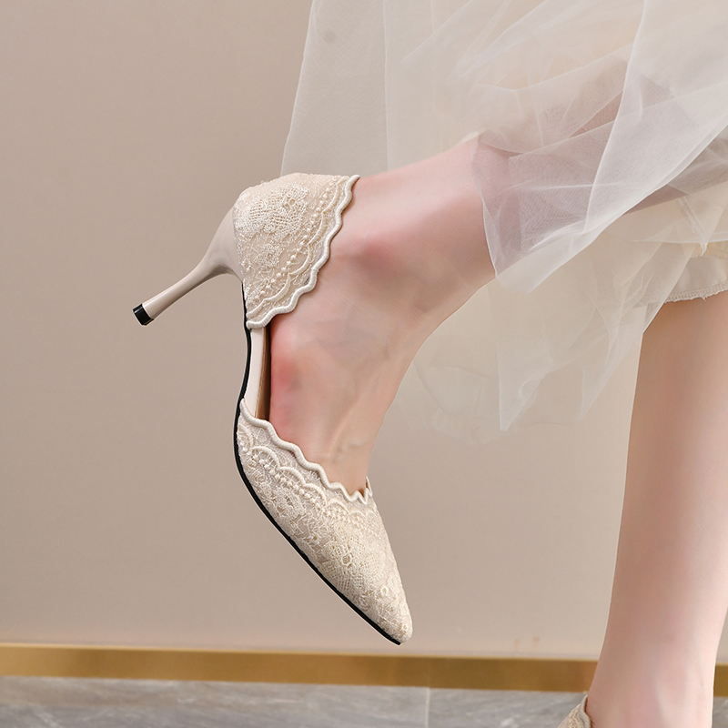 Lace Pointed Toe High Heels Wo - огляд і ціна Women'S Shoes