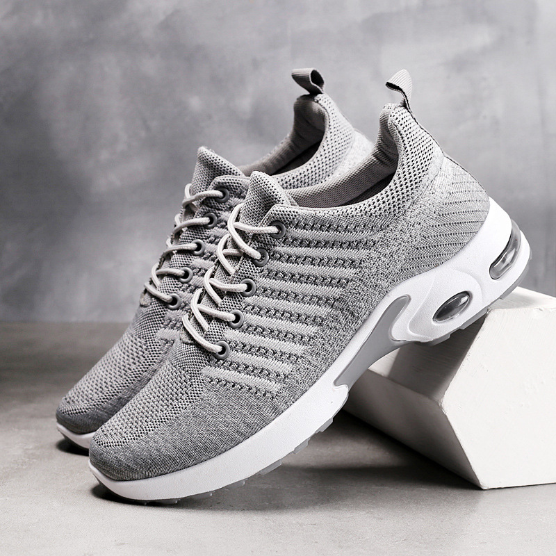Men's Sneakers Knit Shoes Fash - огляд і ціна Knit Fabric Lace Up Sneakers