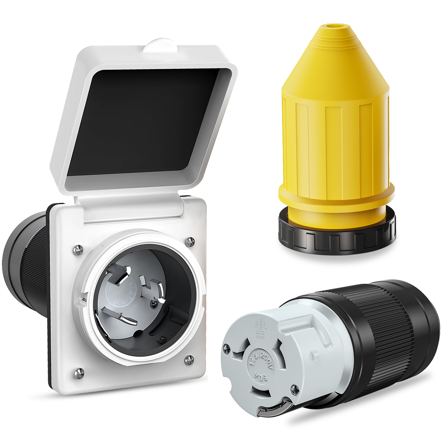 50A RV Power Inlet Receptacle  - огляд і ціна Boots