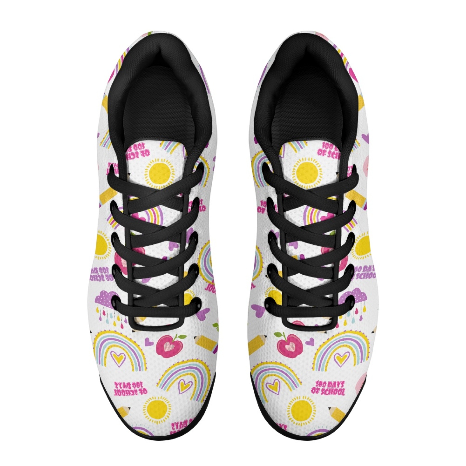PENSTROLL Rainbow School Walki - огляд і ціна Knit Fabric Lace Up Sneakers