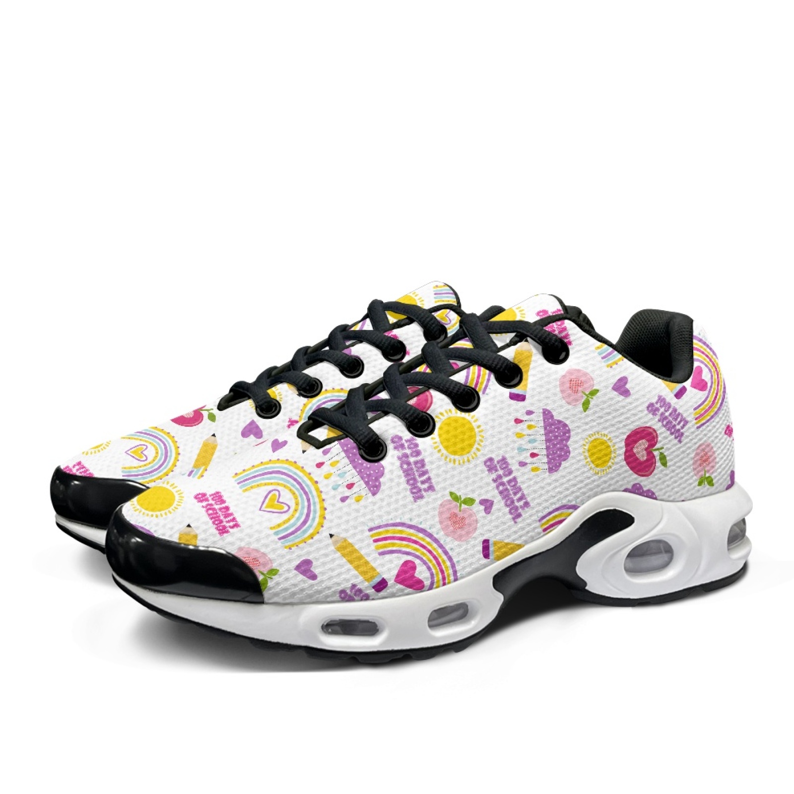 PENSTROLL Rainbow School Walki - огляд і ціна Knit Fabric Lace Up Sneakers