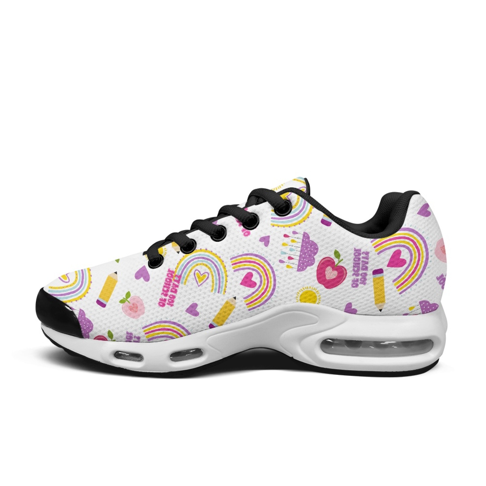 PENSTROLL Rainbow School Walki - огляд і ціна Knit Fabric Lace Up Sneakers